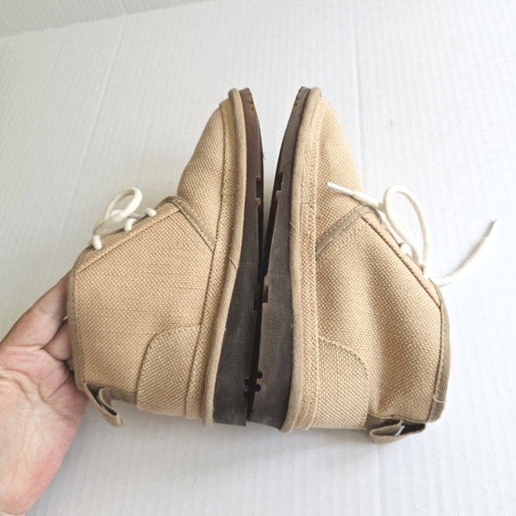 UGG Neumel boots size 5 natural hemp woven lace up plush lined - Picture 5 of 14